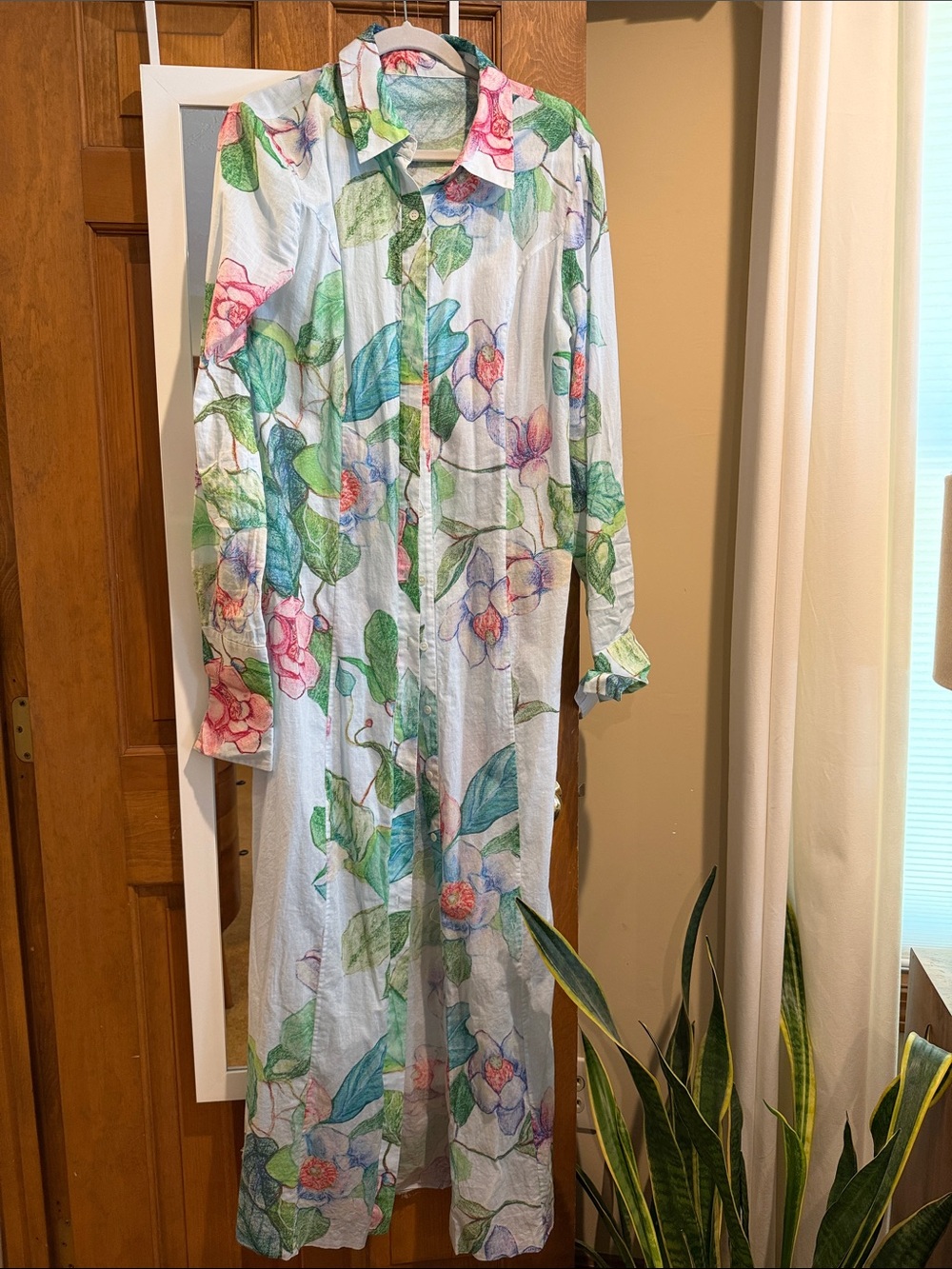 Ala von Auersperg Kathe Maxi Cotton Shirt Dress